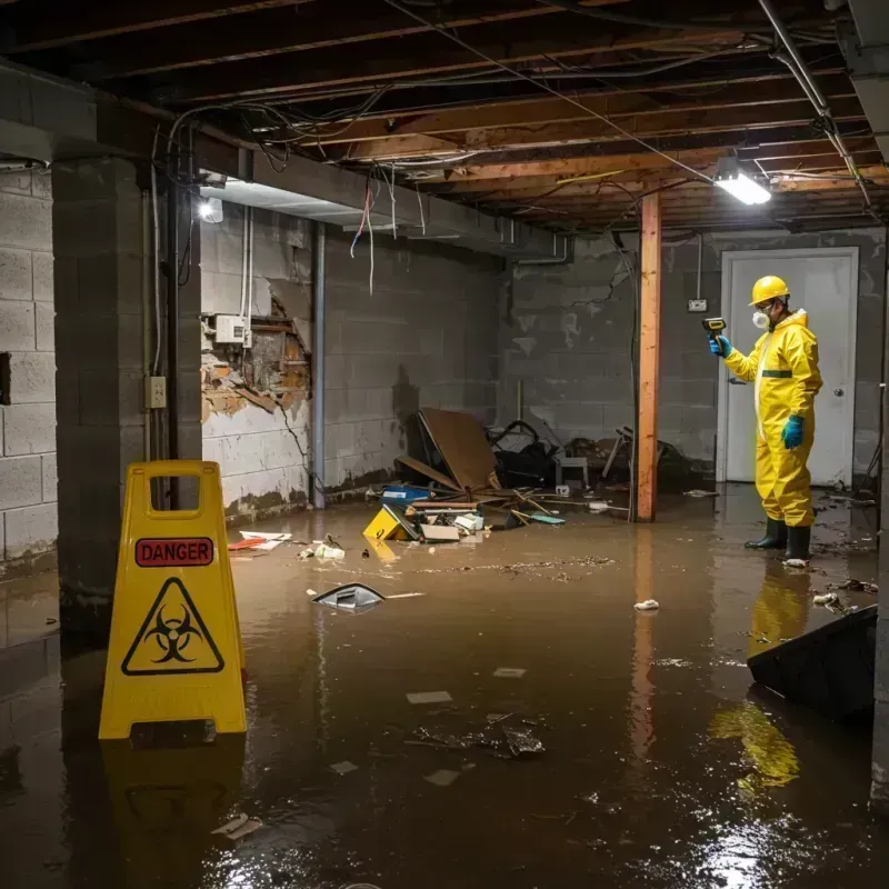 Flooded Basement Electrical Hazard in Inverness, IL Property